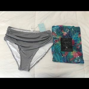High waist bikini bottom NWT